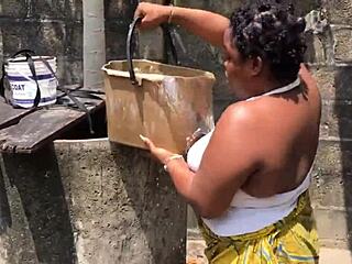 Her big natural tits bounce wildly during outdoor anal pounding that drives me absolutely crazy.