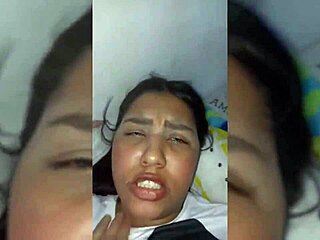 colombian brunette amateur wife gets tired of her life and gives blowjob to neighbor