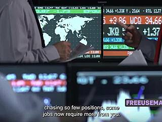 Market's wild, so why not bend over for phone sex in stockings with group fun?