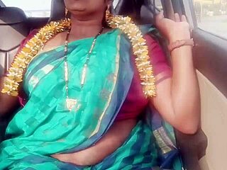 Indian Housewife Enjoys Car Sex with Dirty Talk on Long Drive for Fucking