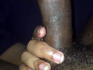 Black lover takes massive cock deep in sloppy hood action