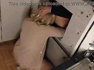 Curvy Blond Seduces Delivery Boy For Rough 3some Gloryhole Fucking Like Animal