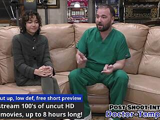 Dr Tampa Conducts Brooklyn Rossis First Gyno Exam with Gloves and Spreading in Behind-the-Scenes Footage