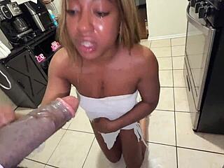 str8rich casually narrates fijii the throat goat sucking on that massive big black dick in amateur action