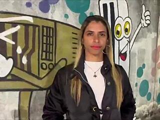 Feeling so excited and humiliated as my brazilian wife fucks another guy on the beach sand in this exhibitionist cuckold moment.