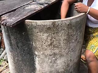 Her big natural tits bounce wildly during outdoor anal pounding that drives me absolutely crazy.