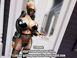 Chanel's interview unfolded casually with Count Dickula in a promo game twist