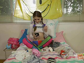 I feel so thrilled as cock crammed cutie Alice March smiles, then gags on huge dick with deepthroat, rimjob, and rough anal pounding leading to facial cum.