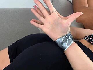 moms friend absolutely loves sucking that dick with hands bound tight 😈👄