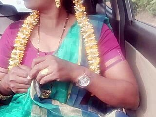 Indian Housewife Enjoys Car Sex with Dirty Talk on Long Drive for Fucking