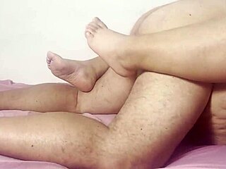 subtle hints of a curvy milf enjoying passionate missionary moves with her mexican lover in bed