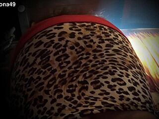 My sensual partner teases by showing off legs and panties on an ordinary day