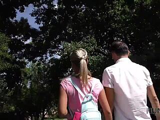 I almost lost my wallet but found this crazy European teen for a hot POV blowjob and sex session