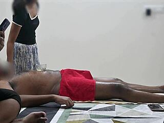 Intriguing spa massage experience with a happy ending right before the customer lady