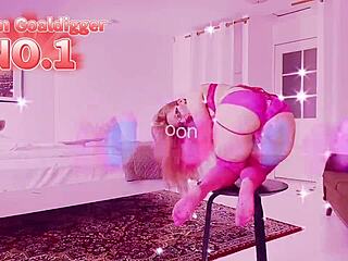 Gorgeous bimbo goddess acts as gooning doll while giving jerk off instructions in findom domination session.