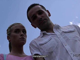 I almost lost my wallet but found this crazy European teen for a hot POV blowjob and sex session