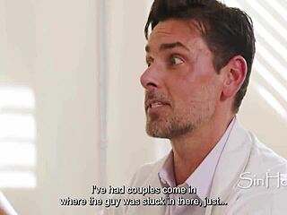 Doctor Assists Patient With Stuck Vibrator In Hospital Setting - Ryan Driller, Pierce Paris, Gia Dibella