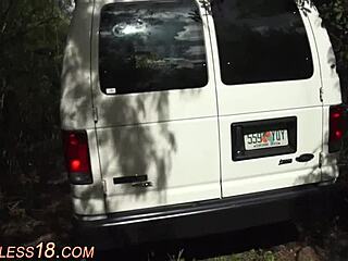 Petite Teen 18+ in Bondage Pickup Adventure