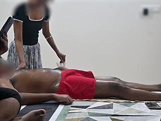 Intriguing spa massage experience with a happy ending right before the customer lady