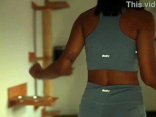 Beautiful ebony britanny taylor finds her bestfriend jerking off in the living room leading to hot interracial girls action with kissing and scissoring