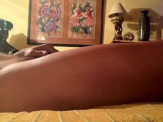 In this intense scene prostitute lies completely naked on bed demanding wild masturbation action.