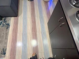 Quickie Face Fuck with Colombian Latina Ends in Deepthroat POV