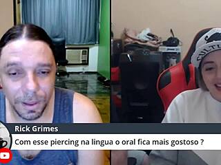 Pornstar Monica Lima casually answers spicy and indecent questions from the public outdoors.