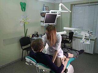 Oh Wow, Fucked Doctor Doggystyle In Office During Appointment Then Cowgirl And Blowjob On Knees With Facial Cumshot!