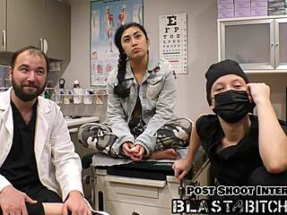 Jasmine Rose gets her back blasted with cum in this wild latex orgasm scene 😏