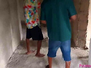 Two Big Black Cocks Finger And Erotically Fuck Big Ass Wife In Garden Outdoor Threesome