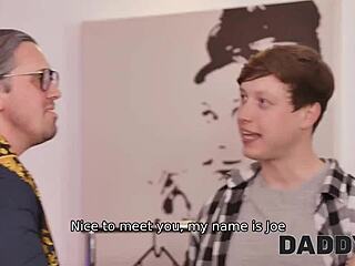 Beautiful Czech brunette seduces old man with stockings and big natural tits for cheating sex