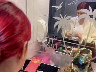 Brazilian milf visits wild bar with panties on ceiling and takes huge cock anal creampie