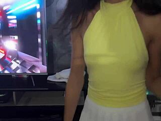 wife suggests humiliating cuckold husband by riding and fucking his friends in homemade orgy party with cum covered creampie