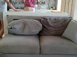 pretty latina teen in dress teases and deepthroats father in law for first time mmf threesome with cum swallow and facial