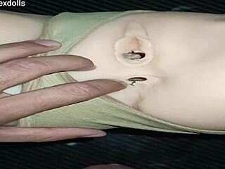 i ripped her beige panties for quick desk anal fuck with dripping cum on ass and gaping close up