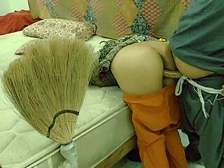 Beautiful Pakistani maid experiences intriguing first-time encounter with cute Arab elements.