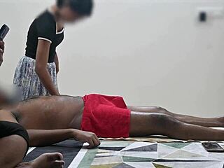 Intriguing spa massage experience with a happy ending right before the customer lady