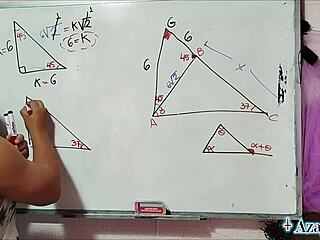 Asian teacher tempts with bedroom math challenges