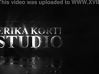 Horny slut Vika experiences her first double penetration. Black cocks stretch her holes wildly.