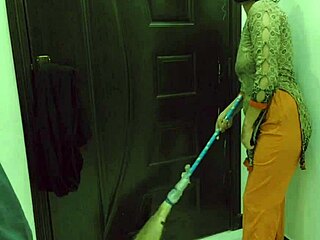 Beautiful Pakistani maid experiences intriguing first-time encounter with cute Arab elements.