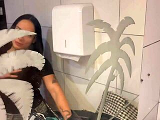 Brazilian milf visits wild bar with panties on ceiling and takes huge cock anal creampie