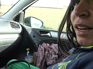 amateur mature gives virgin teen a handjob for his 18th birthday in car