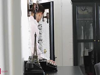 Whoa, check out Herda Wisky seducing and riding that hung stranger with her tight shaved pussy!