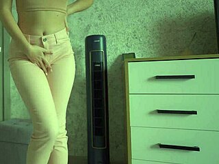 I'm so desperate as female holding pee until I soak my jeans in this homemade video for free