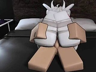 Breeding Roblox Demon Slut in Condo with Monster Cock