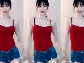 Sexy Chinese Girl Dancing Up And Down With Cute Small Tits On Display