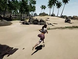 Every dick on this island has to plunge into that tight wet pussy in this 3D hentai game.