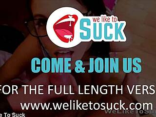 Cum Splattered on Glasses in Close-Up POV Scene