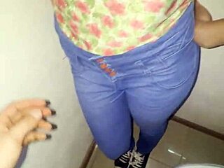 In a lively friends' party, rooms were occupied with action, so he took the petite Latina to the house bathroom for a steamy hookup.