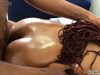 Hey, check this muscular babe getting bent over in doggystyle with moans and tight pussy orgasms! 🔥💦